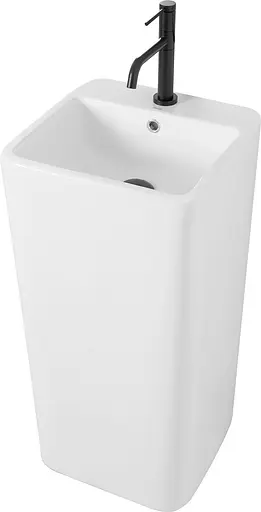 Умивальник Rea Mia напольний білий REA-U5634, Білий - фото 3