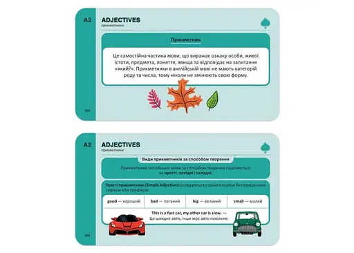 Настольная игра English Student Карточки для изучения английского языка English Student - English Grammar А0-В2 (укр.) (591226029) - фото 5