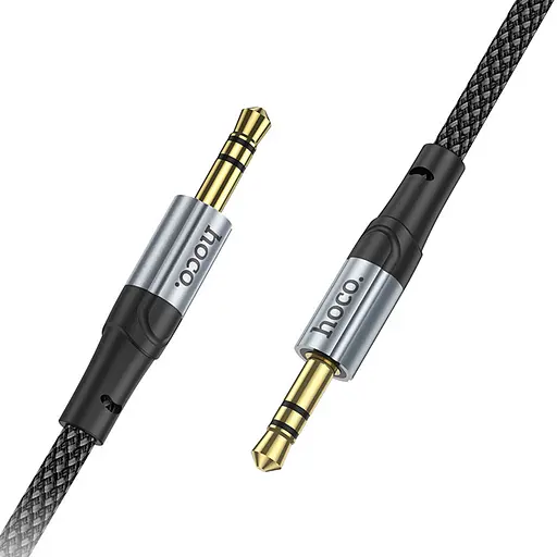 Аудіо кабель Aux Hoco UPA26 Fresh (1m) Black - фото 2