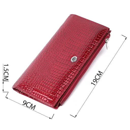 Жіночий шкіряний гаманець ST Leather 19х9х1.5 см acs0029429 - фото 3