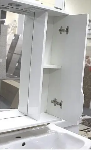 Зеркало для ванной ПИК Альба Z-1 правое со шкафчиком 55 см 30412 - фото 3