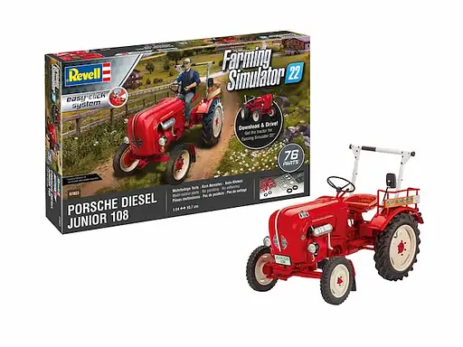 Конструктор Revell автомобіль Porsche Diesel Junior 108 1:24 червоний 07820