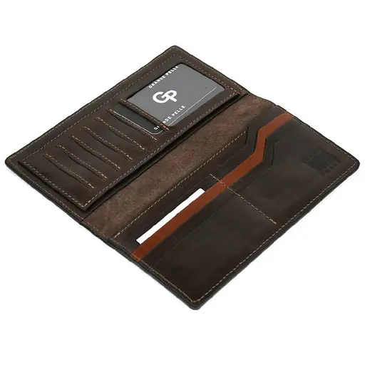 Кошелек клатч мужской кожаный на молнии Grande Pelle 10х20х2.5 см sum0028470 - фото 3