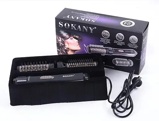Вращающаяся фен-щетка Sokany SD-903 1000Вт - фото 4