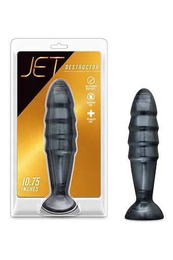 Анальна пробка Jet Destructor 27.3 см (чорний) - фото 5
