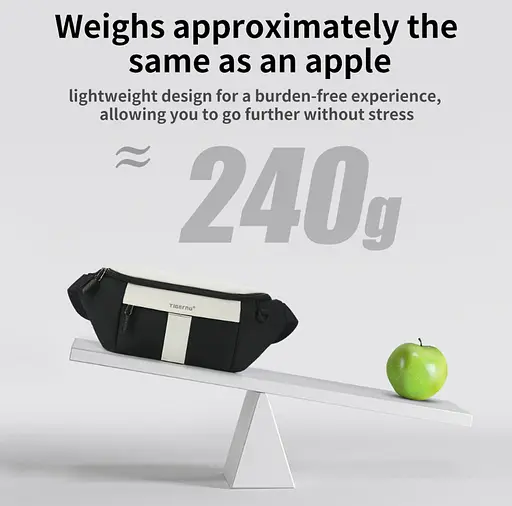 Сумка-бананка Tigernu T-S81012 2.5л 7'' Black Grey (18196) - фото 6