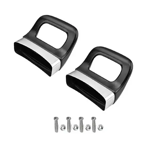 Ручки для каструлі бічні антиковзні зручні чорні ширина 67x67мм набір 2 шт з кріпленнями