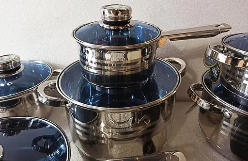 Набор кастрюль Bohmann BH2000MRB из нержавеющей стали 20 предметов - фото 3