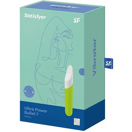 Минивибратор с гибким язычком Satisfyer Ultra Power Bullet 7 Салатовий - фото 7