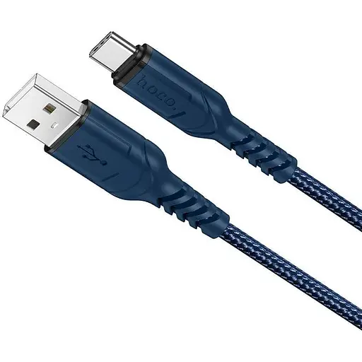 Кабель Hoco X59 USB to Type-C 3A 1 м nylon TPE connectors голубой