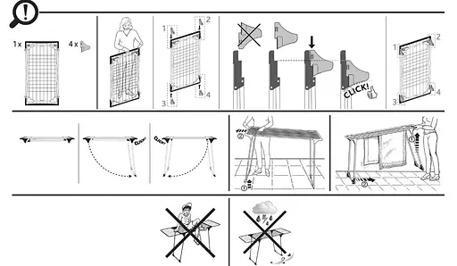 Сушилка для белья напольная Gimi Mito (157184) - фото 4