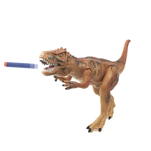 Іграшковий пістолет Dino Toys у формі динозавра коричневий ZJ01 (Q9899-ZJ01) - фото 1