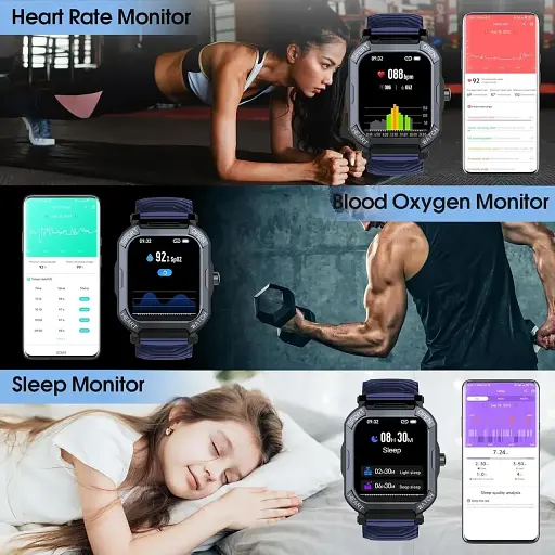 Смарт-часы xinwld Н30, 113 спортивных режимов, IP68 Синий - фото 6