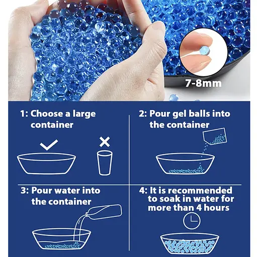 Бластер A&K Ejection на орбизах Gel Ball aqua 5000 шт. с гель шариками орбиз RED - фото 2