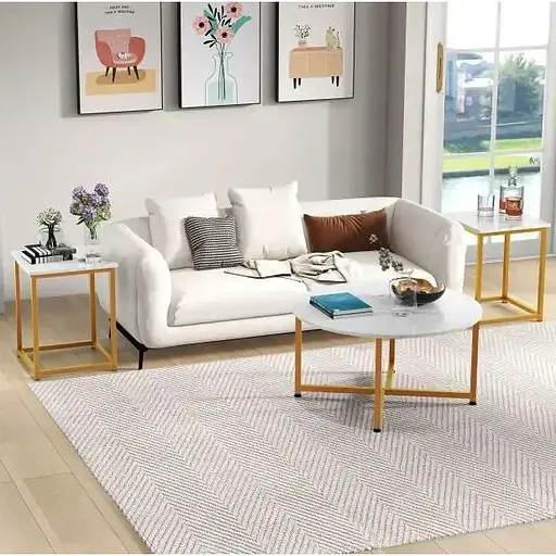 Комплект журнальних столиків Costway Lumen 3 штуки - фото 7