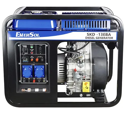 Генератор дизельний EnerSol 12/13 кВт електростартер SKD-13EBA - фото 1