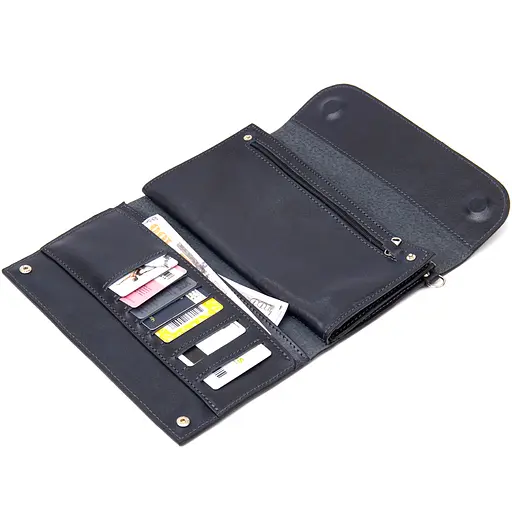 Кожаный клатч мужской GRANDE PELLE 22х13,5х2,5 см sum0015561 - фото 4