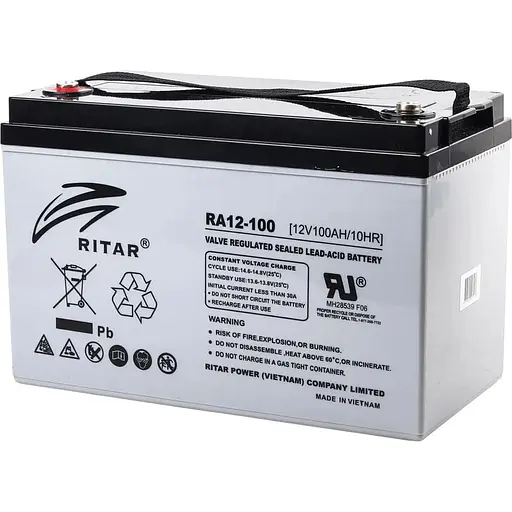 Аккумулятор Ritar AGM 12V/100Ah/1200Wh (RA12-100) [125654]
