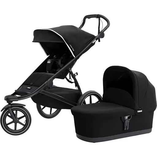 Детская коляска Thule Urban Glide 2 Black on Black с люлькой (TH 10101963) - фото 1