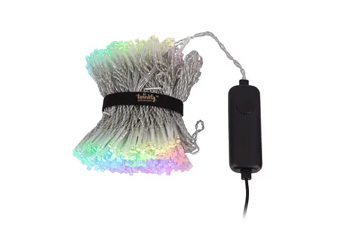 Twinkly Гірлянда Smart LED Twinkly Curtain RGBW 400, Gen II, IP44, 1.45 х 2.1м, кабель прозорий - фото 3