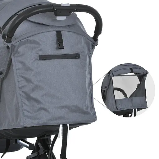 Детская прогулочная коляска-книга Bambi M 5727 Flash Gray Сера - фото 9