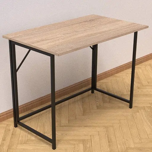 Стіл розкладний Моріс Ferrum-decor 750x1000x600 Чорний метал ДСП Дуб Сонома 16 мм (FRD-104672) - фото 6