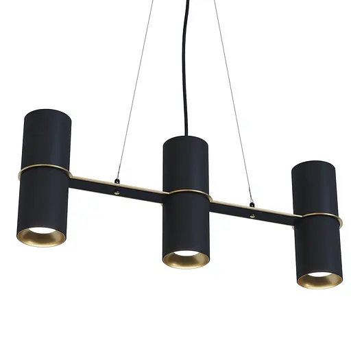 Люстра BINO 5M, PikArt арт. 30777 Золотий/чорний - фото 1