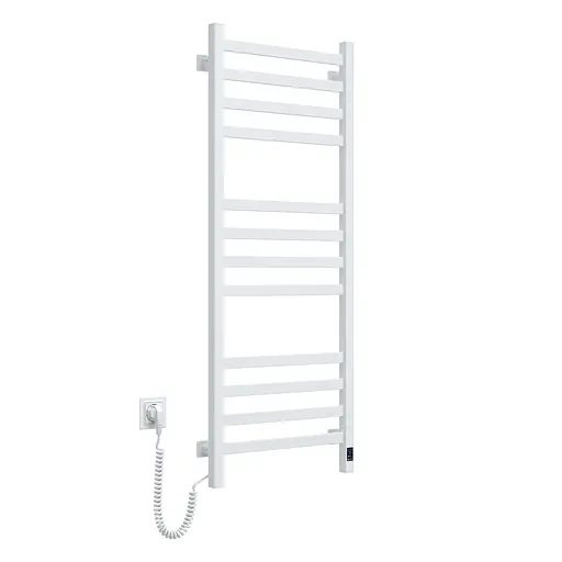 Электрический полотенцесушитель Navin Авангард 480x1200 Sensor левосторонняя с таймером, белая 00-044050-5080, Белый, Левое, Электронный - фото 3