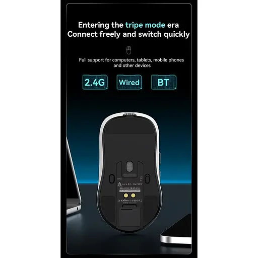 Мышь Ajazz AJ159P MC Charging Dock White (AJ159P-MC-W) [141348] - фото 9