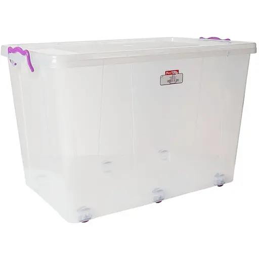 Контейнер Irak Plastik Hide прямокутний на колесах 60 л прозорий (00-00004669)