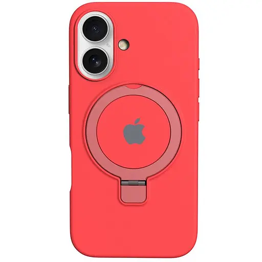 Чохол Epik Silicone Case Full Protective with Ring для Apple iPhone 16, 6.1 Red