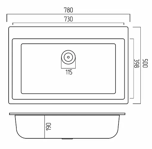 Кухонна мийка Platinum 7850 BOGEMA (SP000038063) - фото 7
