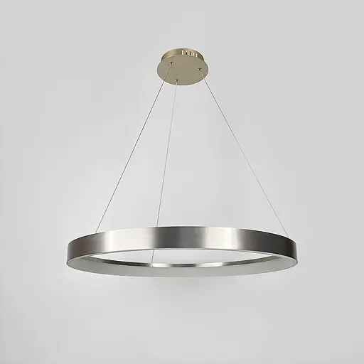 Сучасна кільцева люстра в сатиновому каркасі Ø 80 см | Арт. MJ262-800 Carmine | Line F - фото 1