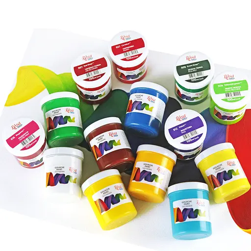 Краска гуашевая Белила титановые (901) 100 мл Rosa Studio [CD] - фото 4