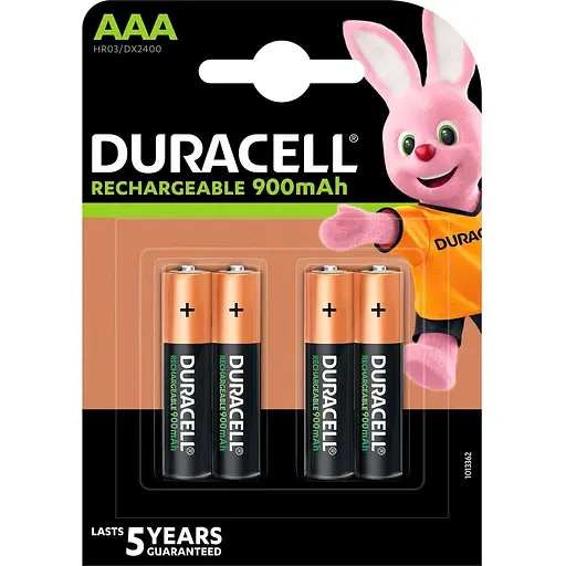 Акумулятор Duracell HR03 AAA 900mAh NiMH 4шт (5007338) [133284]