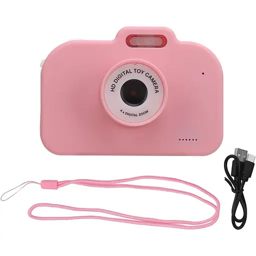 Детская селфи-камера 1080P HD экран 48MP розовая