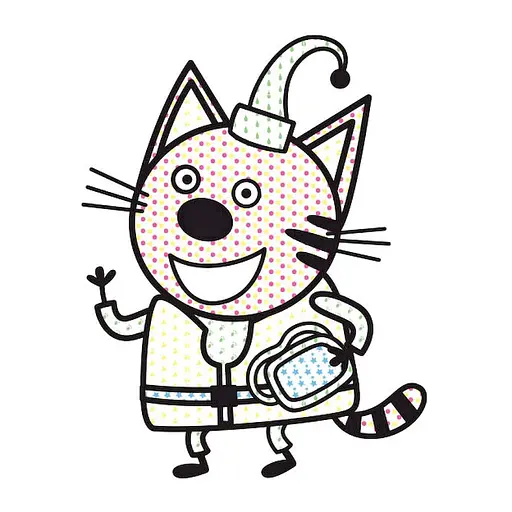 Водяная раскраска Три Кота. Море 1370011 Цветной Буль - фото 3