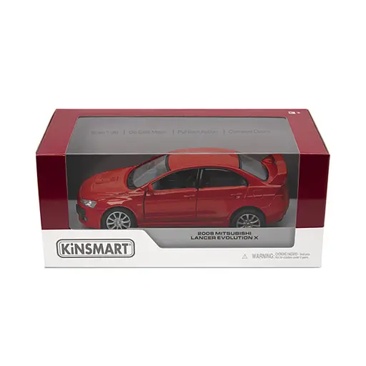Металева інерційна легкова модель Mitsubishi Lancer Evolution X 5", відкриваються двері (В асортименті) - фото 2