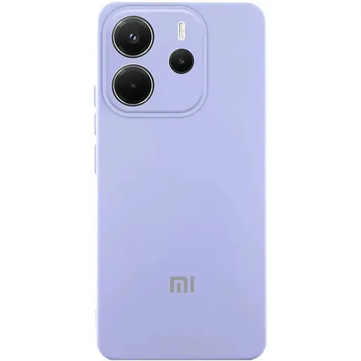 Чехол Lakshmi Silicone Cover Full Camera (AA) with logo для Xiaomi Redmi Note 14 4G (Int. version) Сиреневый / Dasheen