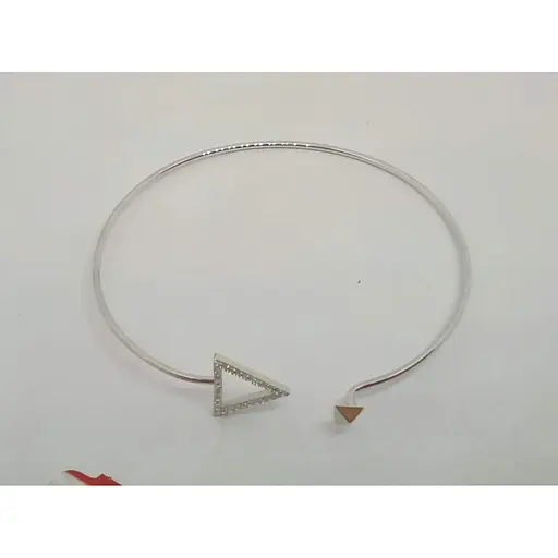 Срібний жорсткий браслет Qvaliz з фіанітами. 905-00874 - фото 3