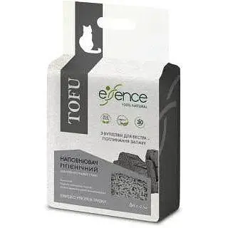 Наполнитель для кошачьего туалета Essence из тофа с углем 6 л - фото 1