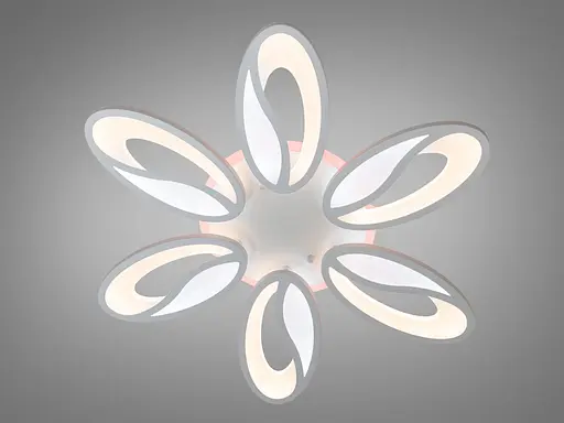 Потолочная LED люстра с пультом, диммером и подсветкой, 80W - фото 2