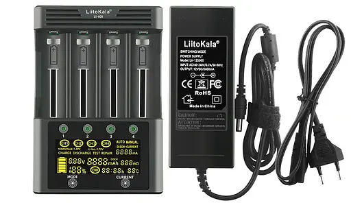 Заряднoe устройство Liitokala Lii-600 на 4 канала (для Ni-MH, Ni-CD, Li-Ion) с блоком питания - фото 4