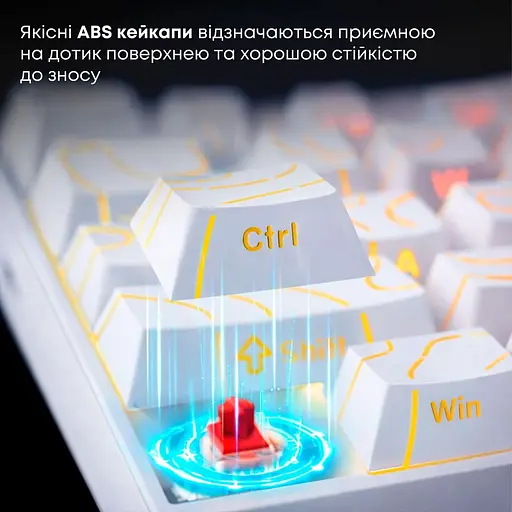 Клавіатура Ajazz NK68 Red switches Side contour White (NK68-R-S-W) - фото 10