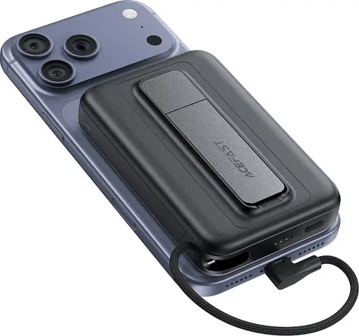 Павербанк Acefast Magnetic Wireless Gray 10 000 mAh / 22.5 Вт (6974316284871) - фото 4