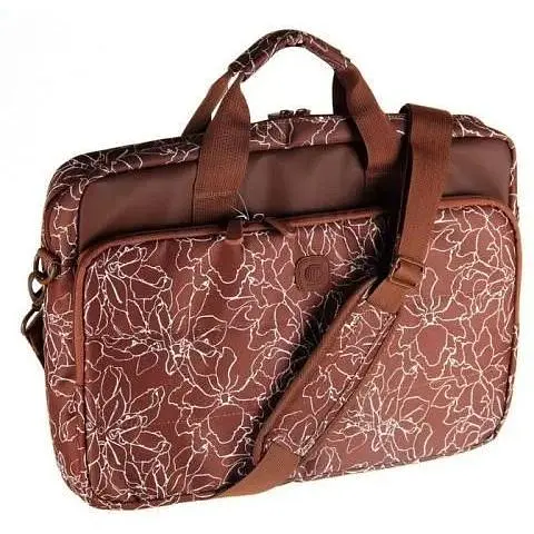 Сумка для ноутбука 16" Continent CC-032 Brownprints рисунок нейлон/полиэстер 38 x 27.5 x 4 см - фото 1