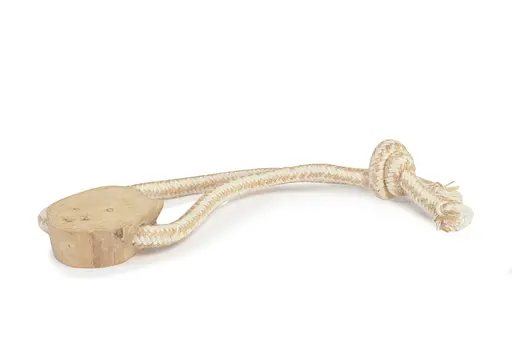 Іграшка для собак Camon шматок з кавового дерева на мотузці 28 см (AD701) - фото 2