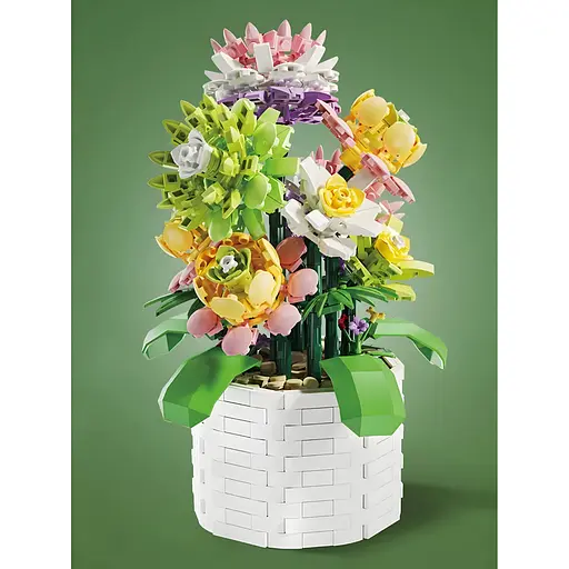 3D конструктор Flowers Суккуленты на 1059 деталей (25-129) - фото 4