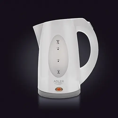 Электрочайник пластиковый Adler AD 1208 white 1,8 литр - фото 5