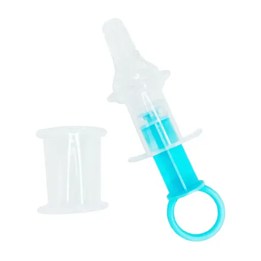 Детский шприц-дозатор для лекарств Mega Zayka MGZ-0719(Crimson) с мерным стаканчиком - фото 1